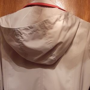 Women Two Tone Belted Trench Coat